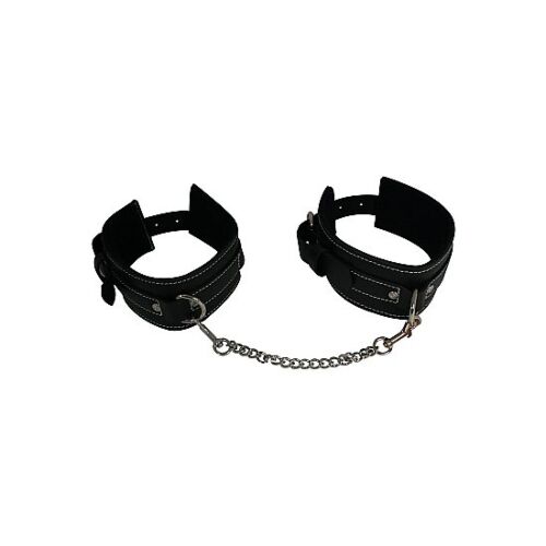 Leather Ankle Cuffs Handcuffs - Adjustable and Padded