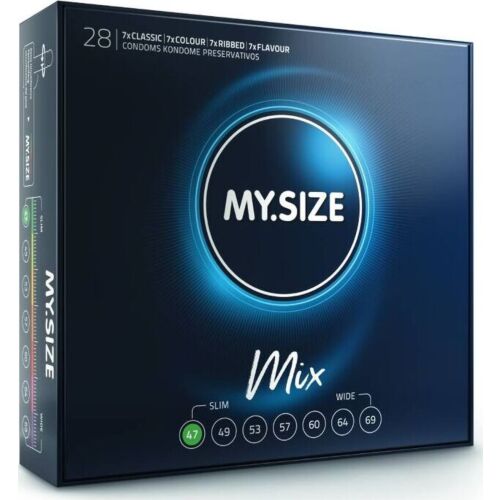 MY SIZE MIX Condoms 47 mm - Hypoallergenic and Ultra-thin