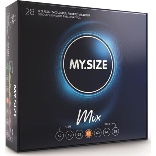 MY SIZE MIX Condoms 57 MM - Adjustable Widths for Comfort
