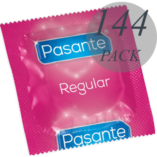 Pasante Regular Condoms - 144 Units for a Natural Feel