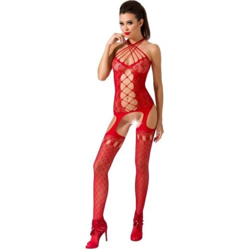 Bodystocking Passion Woman BS056 Red Lace