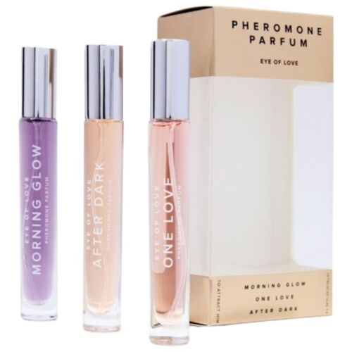 Pheromone Perfume Set Eye of Love - Morning Glow, One Love, After Dark