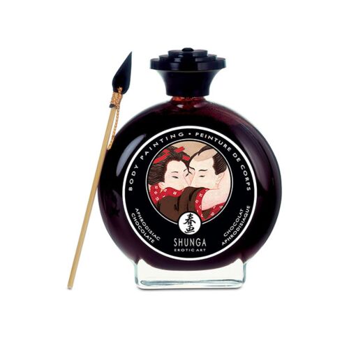 Shunga Chocolate Body Paint 100ml with Brush