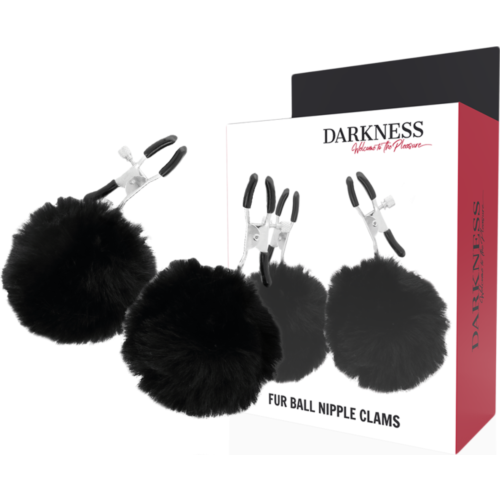 Nipple Clamps Darkness Sensations with Pom Poms