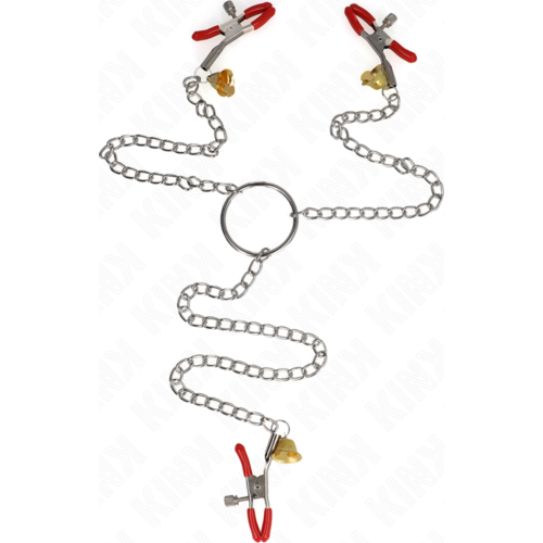 Nipple Clamps KINK Jingle Bell Pendant 6 cm