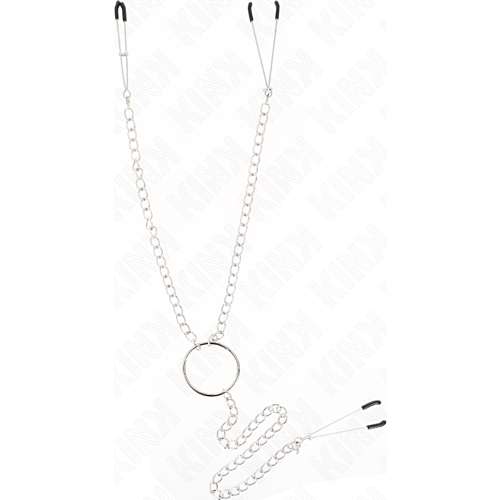 Nipple Clamps KINK Model 1 with Chain for BDSM Play