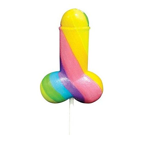 PRIDE Rainbow Penis Lollipop — Adult Novelty