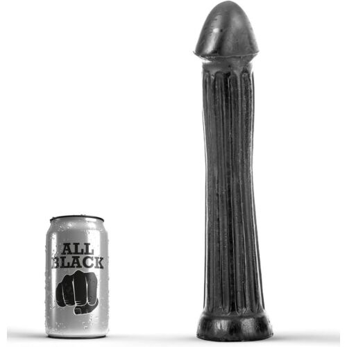 Anal Plug Dildo All Black 31cm with Soft Touch