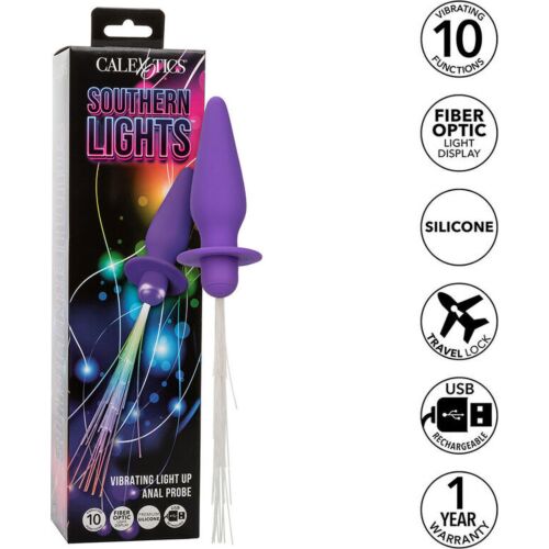 Anal Plug CALEXOTICS Southern Lights with Vibrating Features