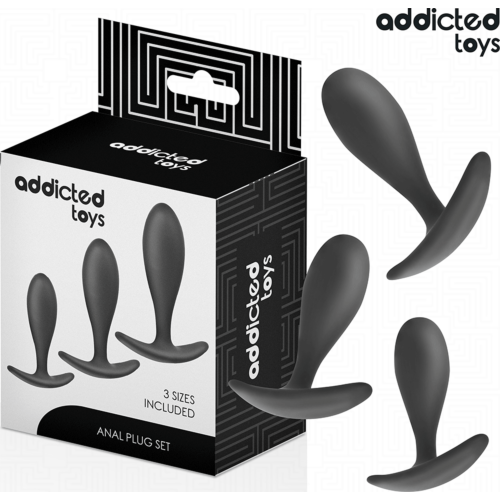 Anal Plugs Set Addicted Toys Model 2 for Safe Exploration