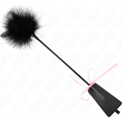 Feather Duster KINK with Pink Ribbon Bow 49 cm