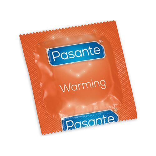 Pasante Warming Effect Condoms with Ribbed Texture