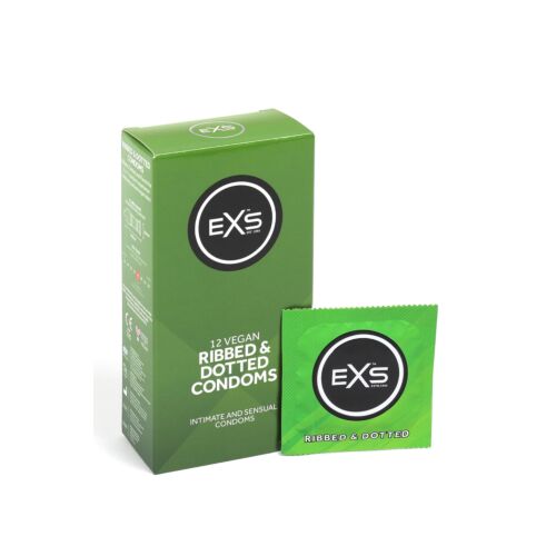 Condoms Exs Ribbed & Dotted with Extra Stimulation