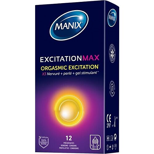 Manix Excitation Max Textured Condoms (12 pack)