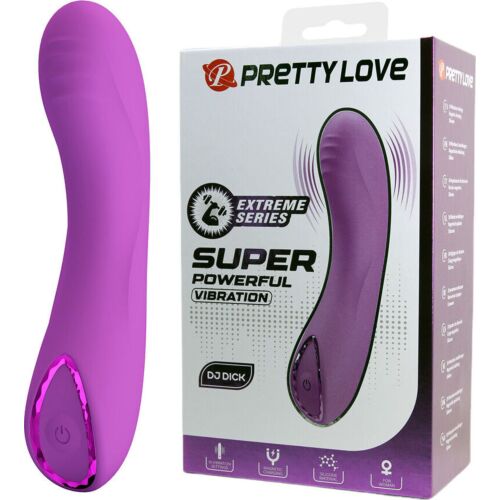 G-Spot Vibrator Pretty Love DJ Dick with Decorative Ring
