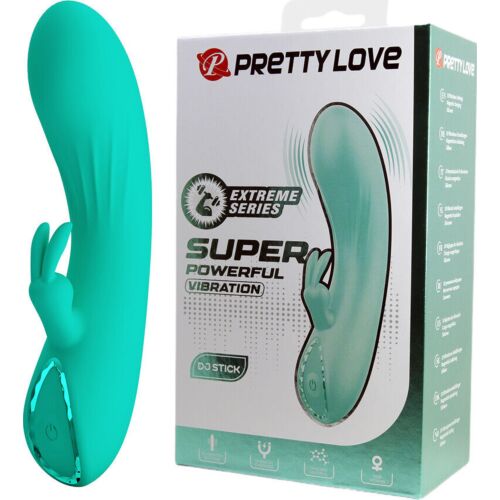 G-Spot Vibrator Pretty Love Flirtation DJ Stick with Clitoral Stimulator