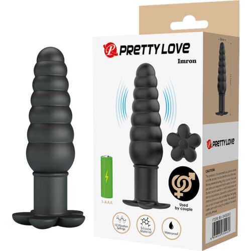 Anal Plug Vibrator Pretty Love Imron with 10 Vibration Settings
