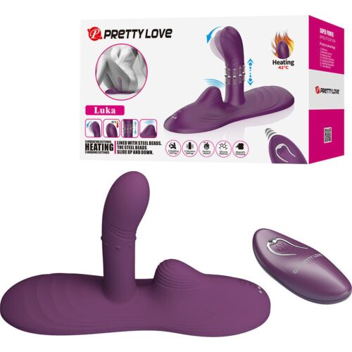 Vibrator Pretty Love Luka with Remote Control and Heat Effect