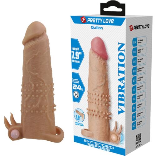Penis Sleeve Pretty Love Quillon with Clitoral Stimulator