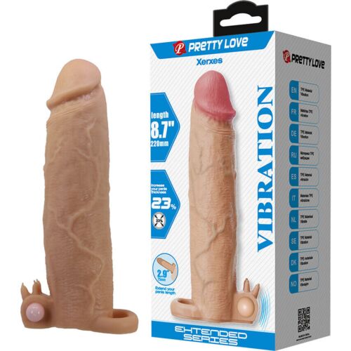 Penis Sleeve with Clitoral Stimulator Pretty Love Xerxes