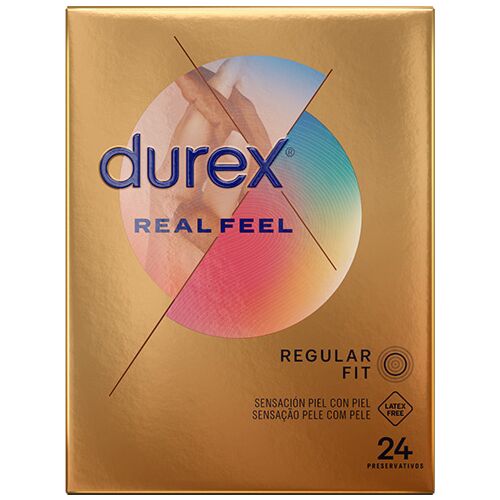 Durex Real Feel Condoms - 24 Pack for Natural Sensation