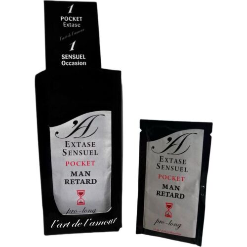 Male Retardant EXTASE SENSUAL Pocket 10 ML for Intimate Control