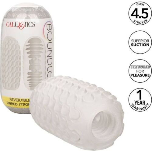 CALEXOTICS Reversible Ribbed Stroker for Ultimate Pleasure