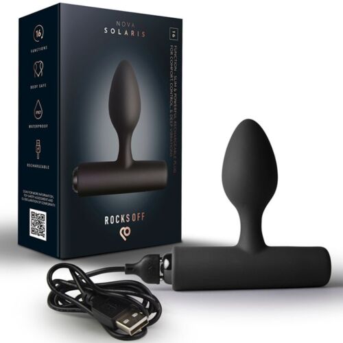 Anal Plug Rocks-Off Nova Solaris Rechargeable Slim & Powerful