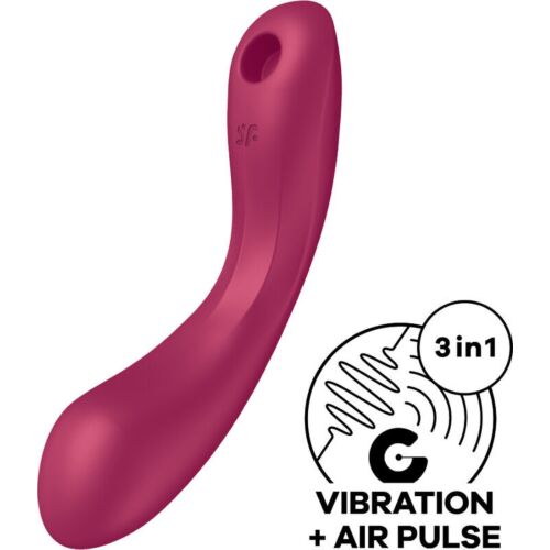 Suction Vibrator SATISFYER CURVE TRINITY 1 Air Pulse Vibration