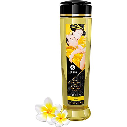 Shunga Serenity 240 ml Sensual Massage Oil with MONOI Aroma