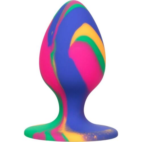 Anal Plug Calexotics Cheeky Medium Tie Dye with Suction Base