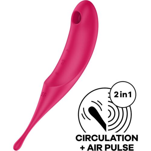 Suction Vibrator Satisfyer Twirling Pro with Dual Stimulation