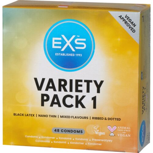 Exs Variety Pack 1 Condoms with Multiple Textures and Flavours