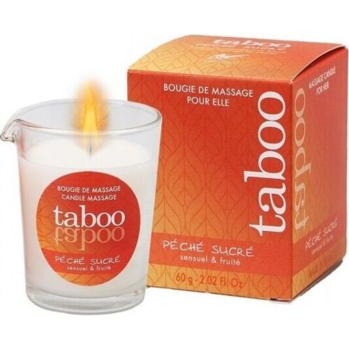RUF Taboo Massage Candle with Natural Nectarine Aroma