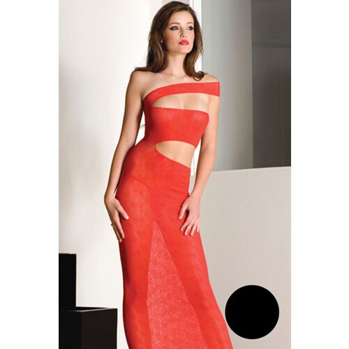 Long Dress Music Legs with Flattering Neckline