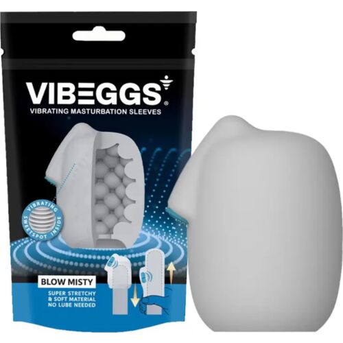 Masturbator Sleeve Vibeggs Blow Misty with Vibration Mode