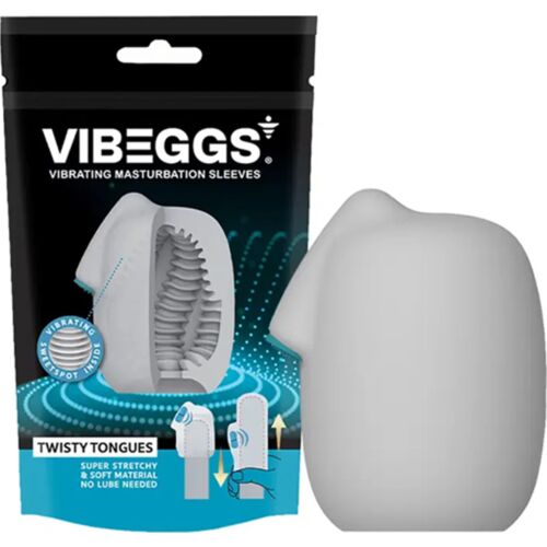 Masturbator Sleeve Vibeggs Twisty Tongues with Vibration
