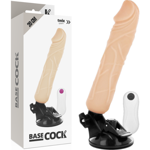 Realistic Vibrator BASECOCK 20 cm with Remote Control