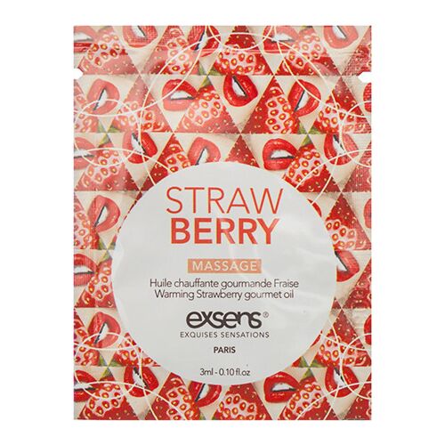 Warming Massage Oil Exsens Strawberry Sachet 3ml