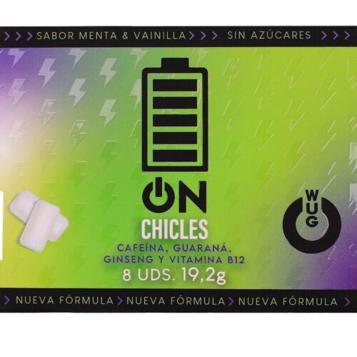 Functional Chewing Gum WUG GUM WUG ON Mint & Vanilla