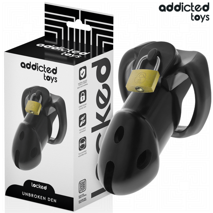 ADDICTED TOYS LOCKED - UNBROKEN DEN JAULA PARA PENE 9,8 CM ADDICTED TOYS LOCKED - UNBROKEN DEN JAULA PARA PENE 9,8 CM
