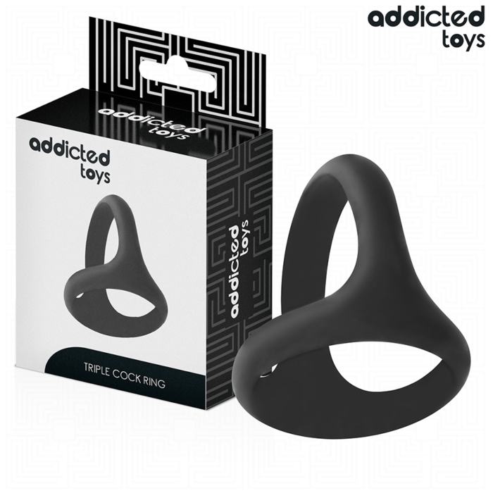 ADDICTED TOYS - THICK TRIPLE PENIS RING ADDICTED TOYS - THICK TRIPLE PENIS RING