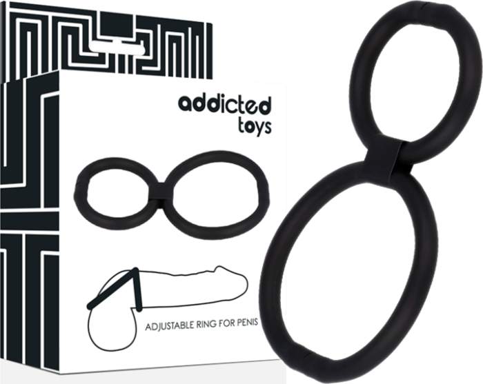 Anillas Ajustables Pene ADDICTED TOYS para Estimulación Efectiva Anillas Ajustables Pene ADDICTED TOYS para Estimulación Efectiva