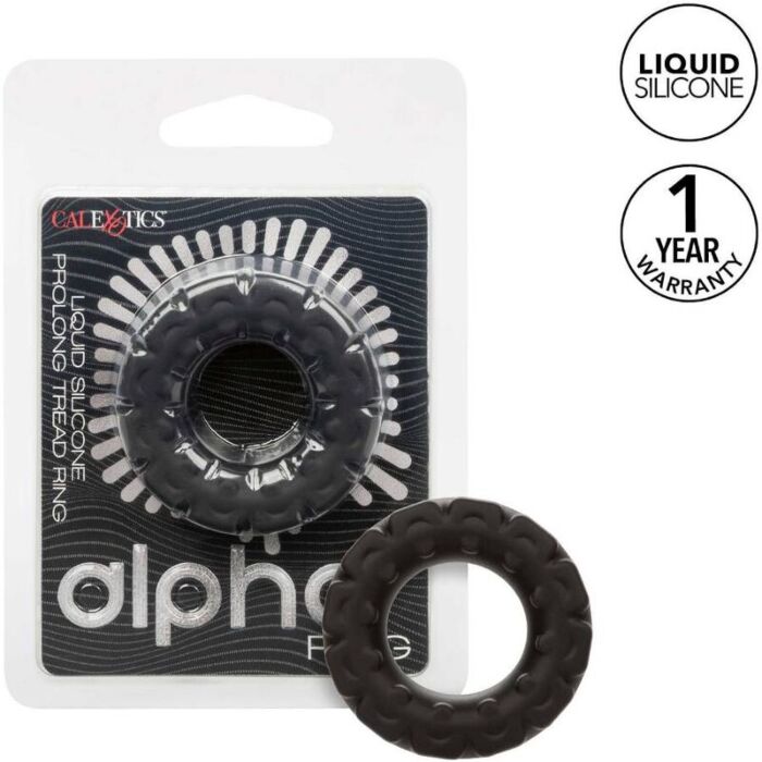 Anillo Erótico CalExotics Alpha Prolong Negro Anillo Erótico CalExotics Alpha Prolong Negro