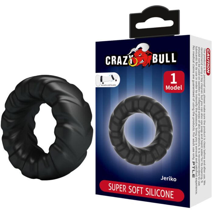 Anillo Silicona Crazy Bull Jeriko Modelo 1 - Placer Masculino Anillo Silicona Crazy Bull Jeriko Modelo 1 - Placer Masculino
