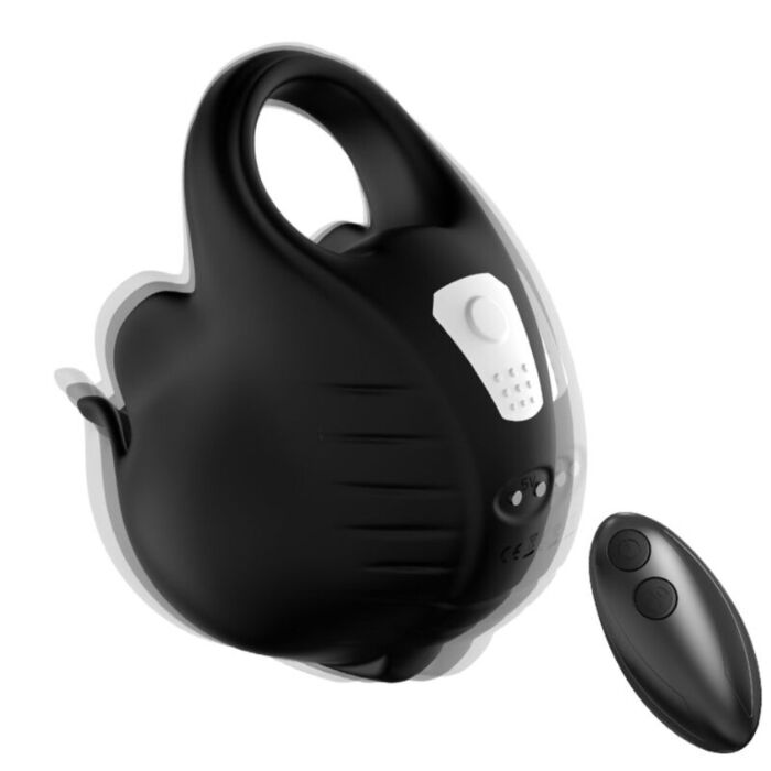ARMONY - CUPPING VIBRATOR RING REMOTE CONTROL BLACK ARMONY - CUPPING VIBRATOR RING REMOTE CONTROL BLACK