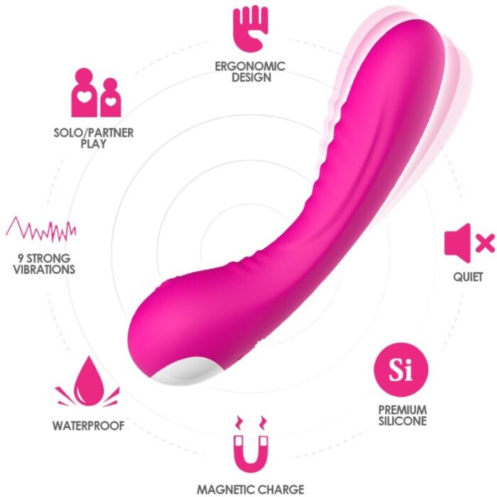 ARMONY - LEGEND VIBRATOR SILICONE FUCHSIA ARMONY - LEGEND VIBRATOR SILICONE FUCHSIA