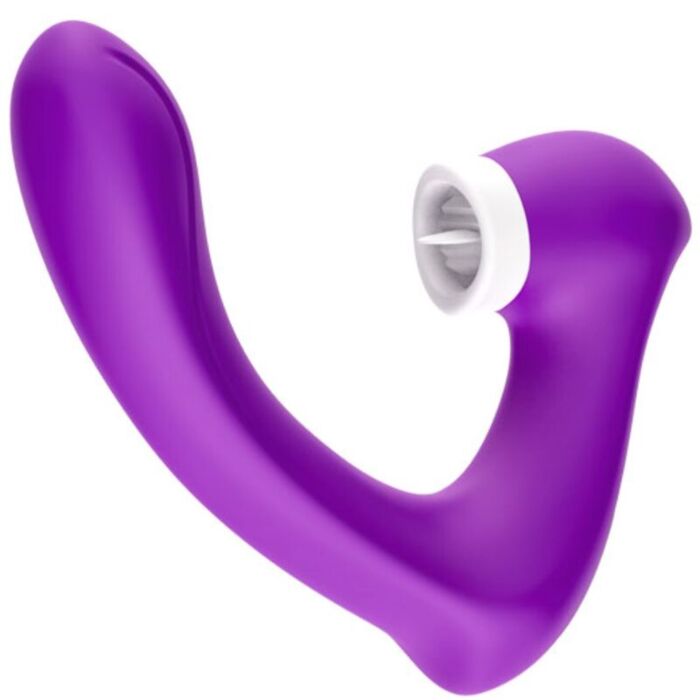 ARMONY - SECRETKISS LICKING VIBRATING CLIT & VIBRATOR CURVED PURPLE ARMONY - SECRETKISS LICKING VIBRATING CLIT & VIBRATOR CURVED PURPLE