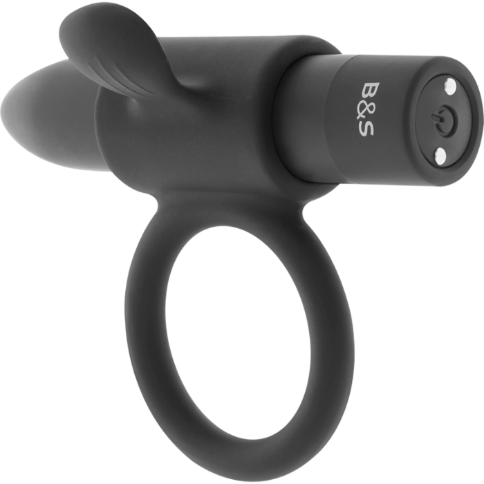 BLACK&SILVER Cameron Black Rechargeable Vibrating Ring BLACK&SILVER Cameron Black Rechargeable Vibrating Ring