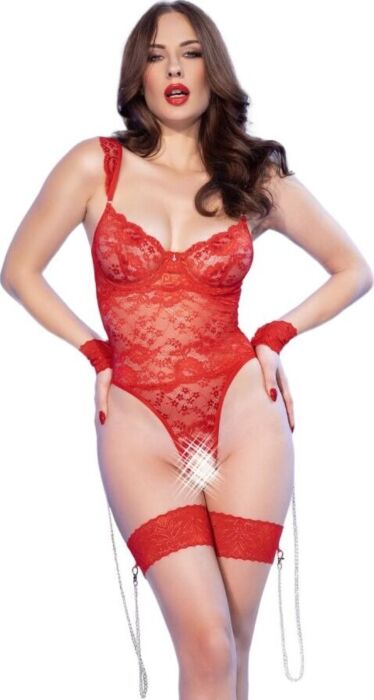 Body Chilirose CR 4881 Rojo XL Sin Entrepierna Body Chilirose CR 4881 Rojo XL Sin Entrepierna